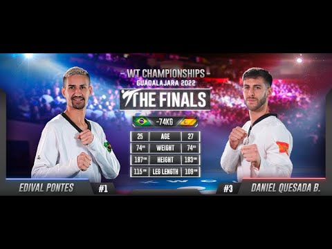 130 M-74kg F PONTES Edival BRA 🔵 vs 🔴 QUESADA BARRERA Daniel ESP I Guadalajara 2022 WT Championships