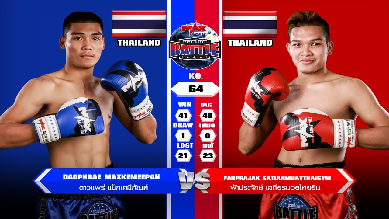 คู่ที่ 4 ดาวแพร่ แม็กเคมีภัณฑ์ VS ฟ้าประจักษ์ เสถียรมวยไทยยิม | MUAY THAI BATTLE (13-12-2019) background