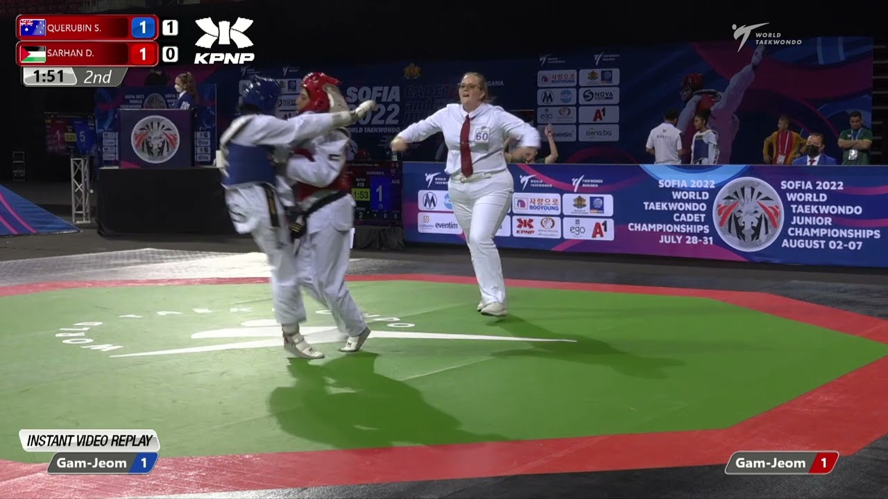 419 R32 Women 49kg AUS QUERUBIN S PLE SARHAN D background