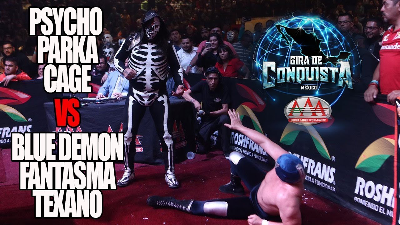 Psycho y Wagner Vs Blue Demon y Kross en Juárez | Lucha Libre AAA Worldwide background