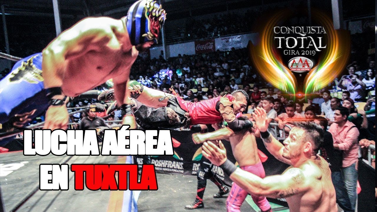 Jinetes y Flamita Vs DAGA, Chessman y Villano III Jr en Tuxtla