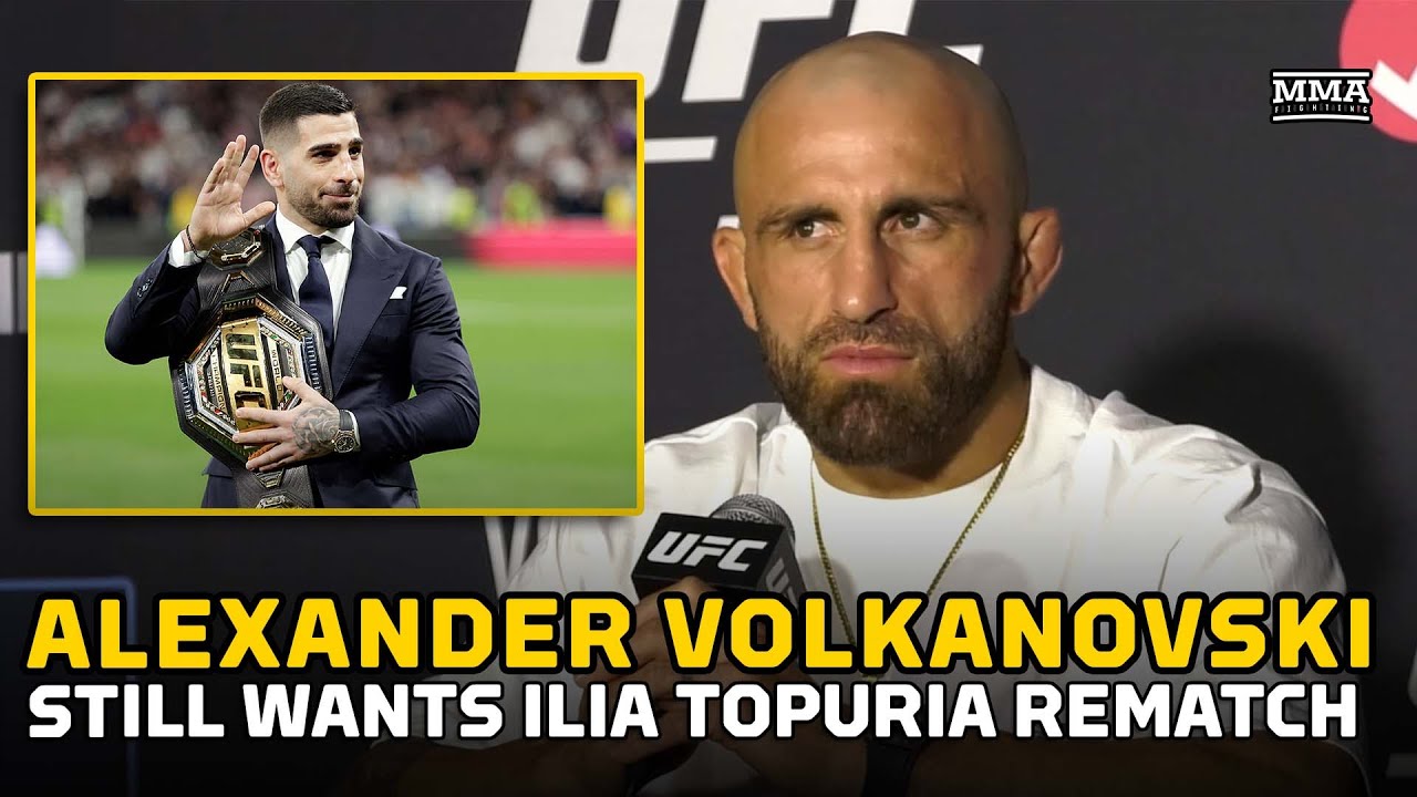 UFC 314: Alexander Volkanovski Still Wants Ilia Topuria Rematch, Diego Lopes 'Biggest' Career Fight backdrop