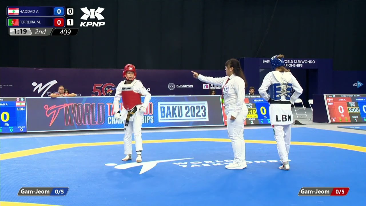 409 R64 Women 49kg LBN HADDAD A POR FERREIRA M