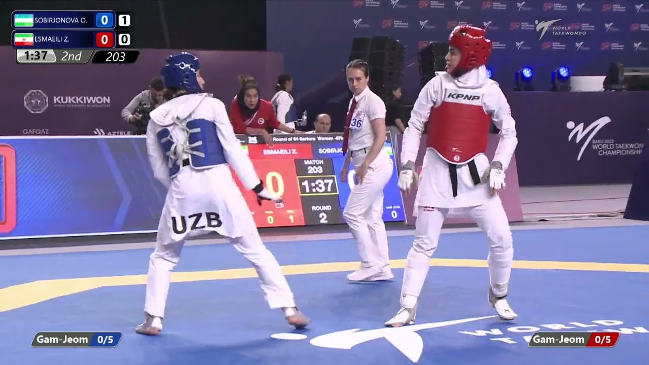 203 R64 Women 67kg UZB SOBIRJONOVA O IRI ESMAEILI Z