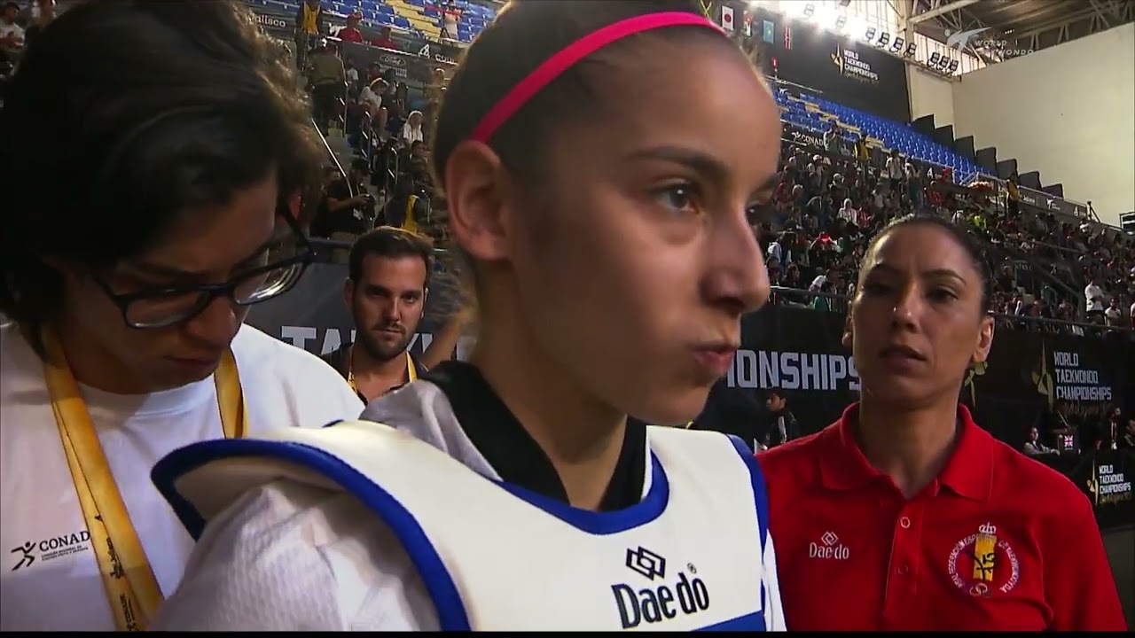224 W-49kg QF CEREZO IGLESIAS A. ESP 🔵 vs 🔴 ABUTALEB D. A. M. KSA I Guadalajara 2022 WTC background