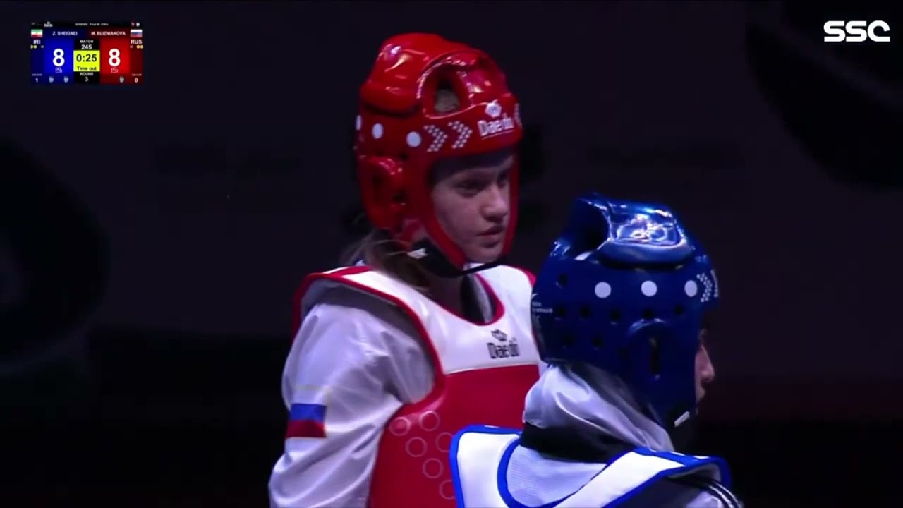 Final W-57kg SHEIDAEI Zahra IRI vs BLIZNIAKOVA Margarita RUS background