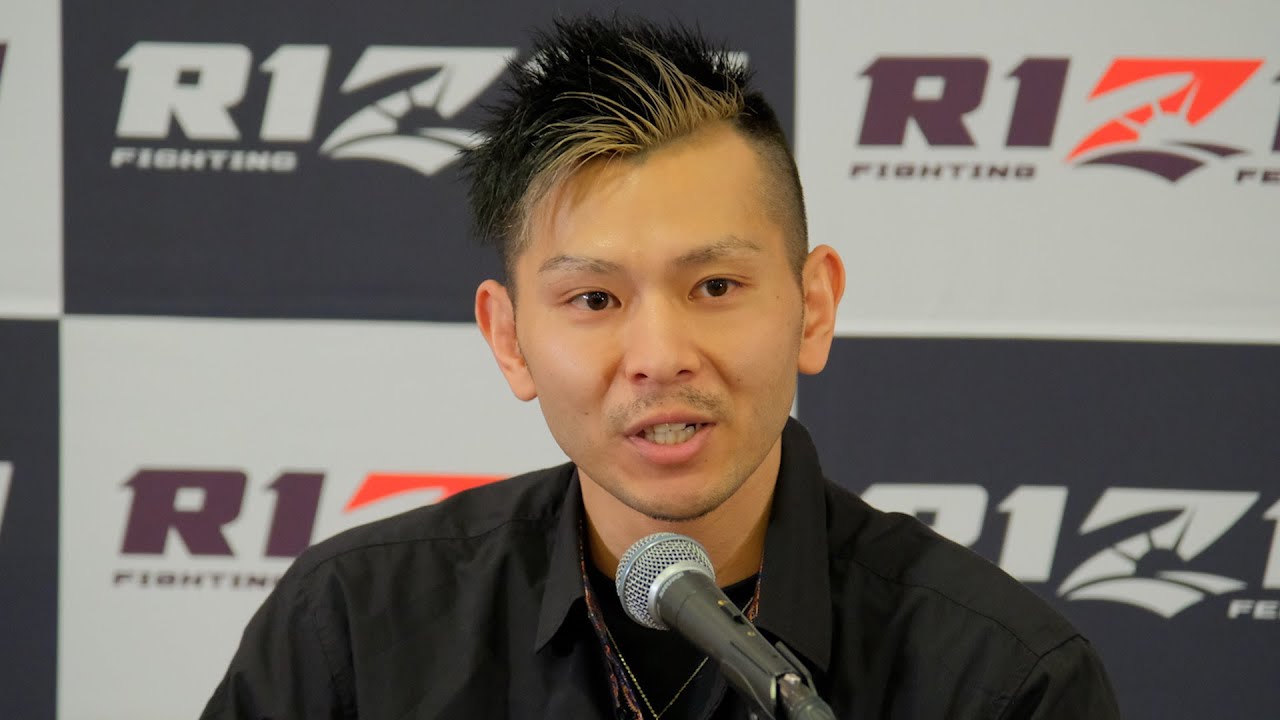 元氣 試合前インタビュー RIZIN.41 backdrop
