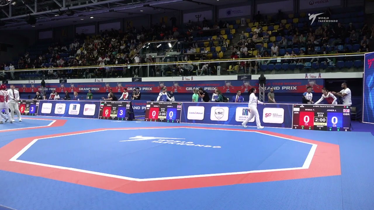 318 Round of 16 WOMEN W 57KG GBR JONES J AIN MININA T