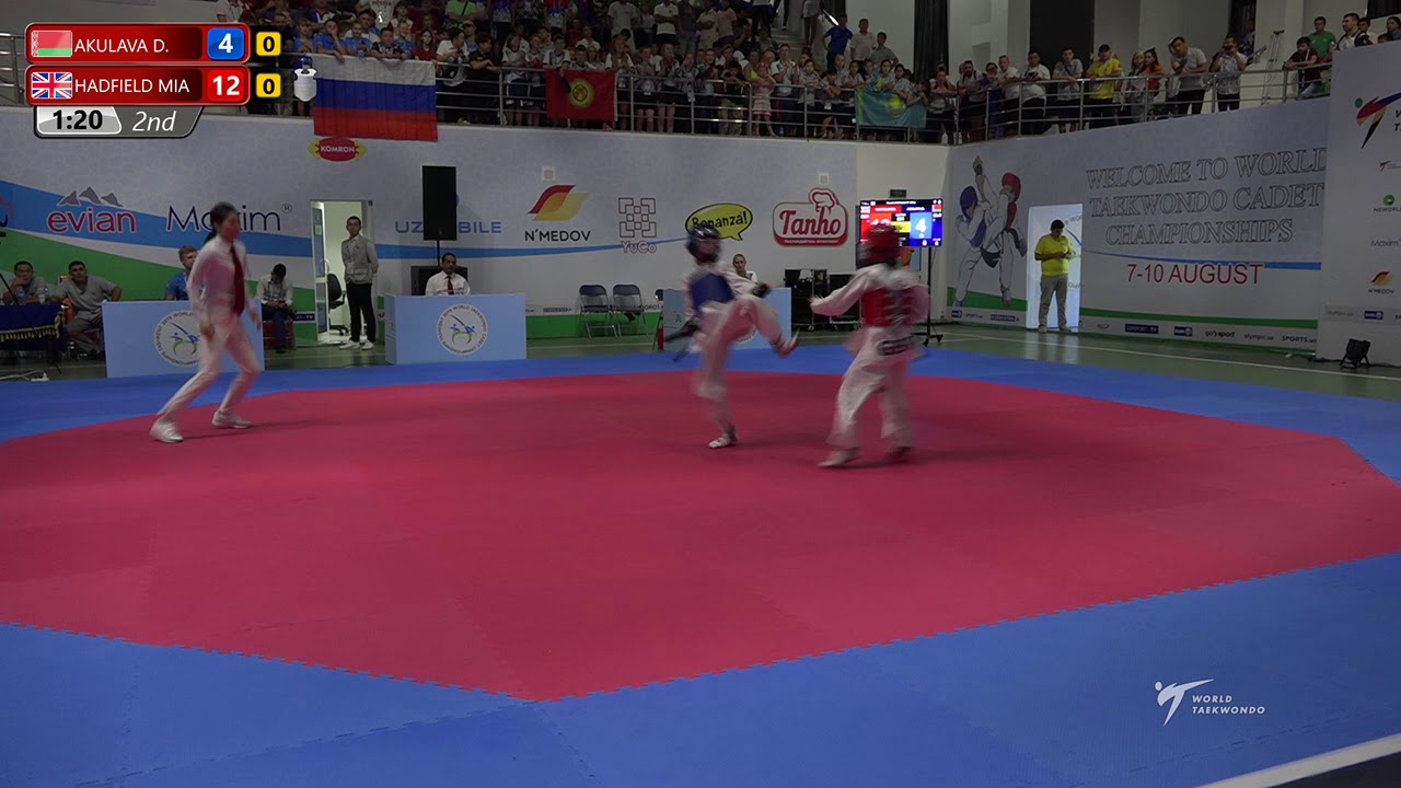 2019 Tashkent Word Taekwondo cadet Championships day 1 Court 3