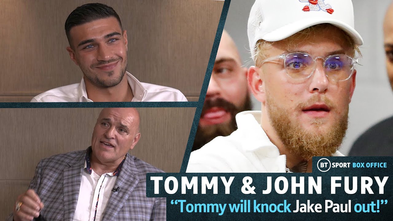 Tommy Will Knock Jake Paul Out! John Fury And Tommy Fury Ready For America! backdrop