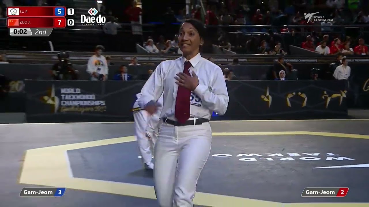 422 W-53kg QF SU Po-ya TPE đ” vs đŽ ZUO JU CHN I Guadalajara 2022 WT Championships background