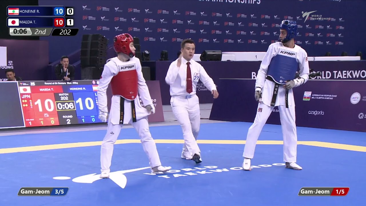 202 R64 Men 63kg LBN HONEINE R JPN MAEDA T