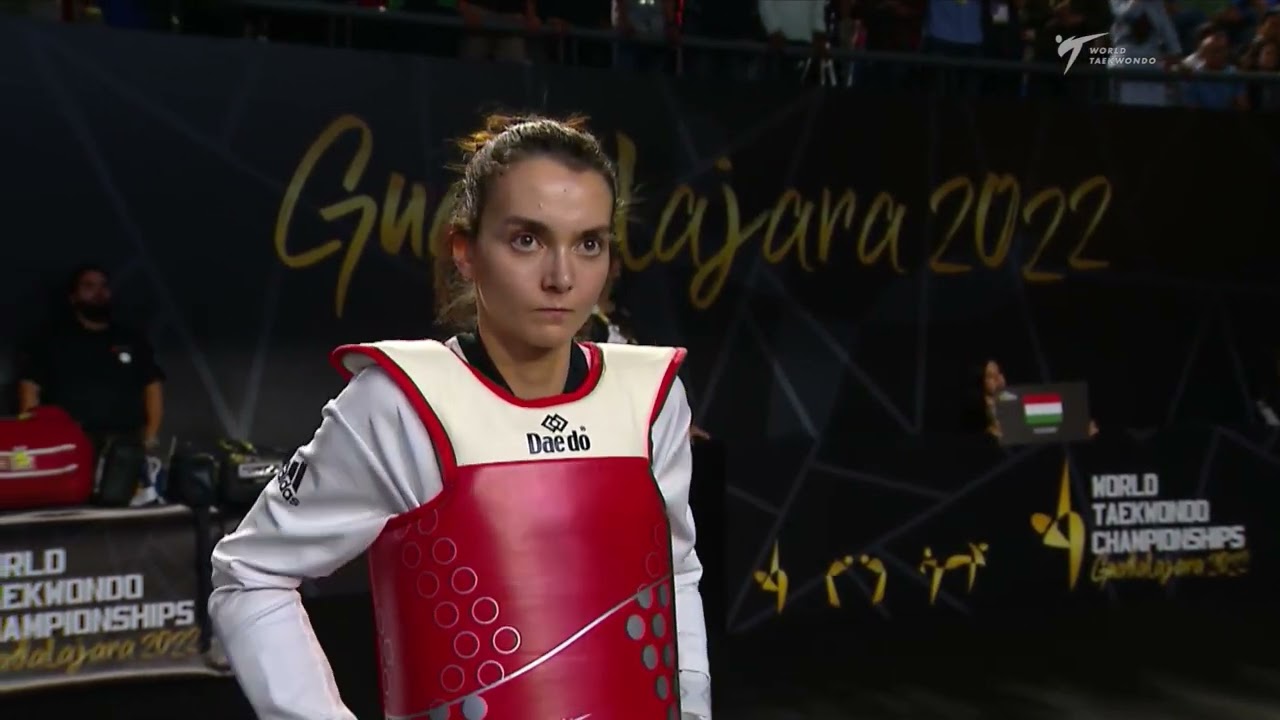 321 W-46kg QF RAMIREZ VARGAS A. COL 🔵 vs 🔴 CELIK S. GER I Guadalajara 2022 WT Championships background