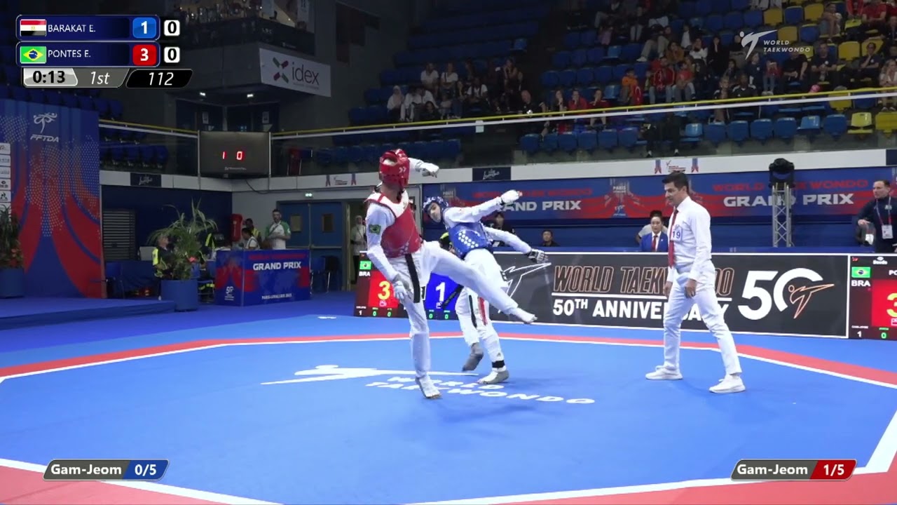 112 Round of 32 MEN M 68KG EGY BARAKAT E BRA PONTES E