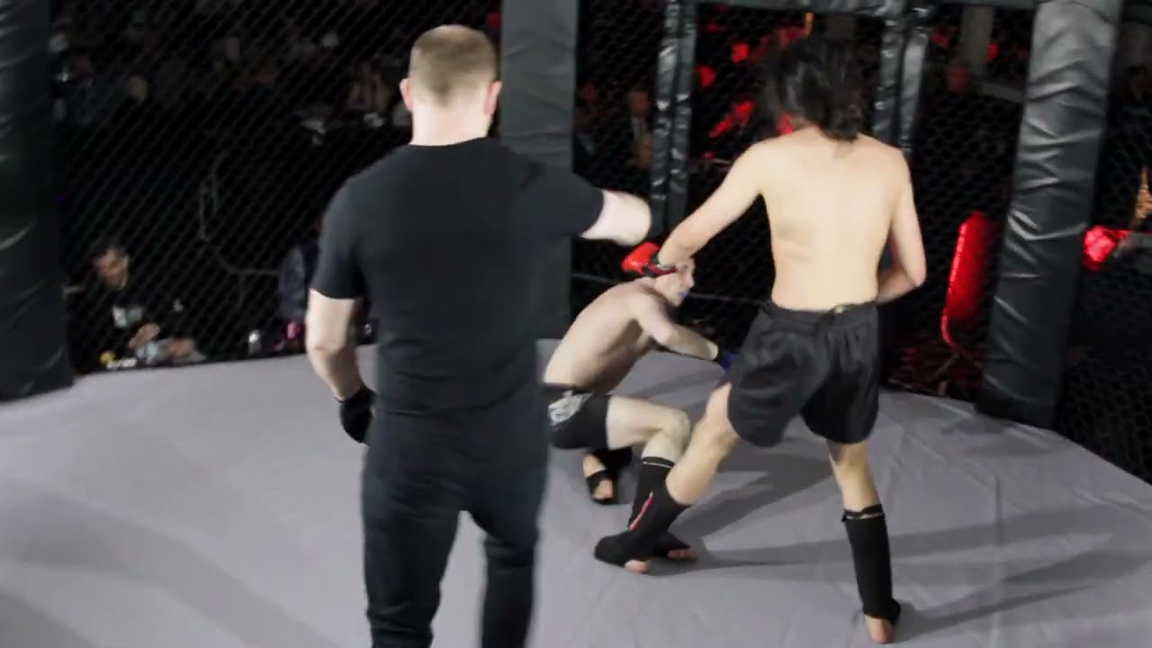 ULTRA MMA GLASGOW 240323 FIGHT 13 YU BAN VS JORDAN COOK background