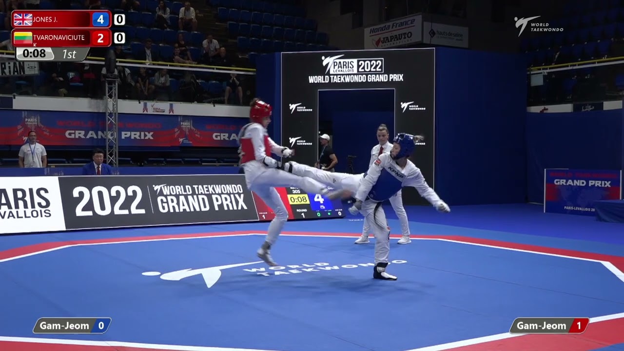305 Round of 32 Women 57kg GBR JONES Jade LTU TVARONAVICIUTE Klaudija