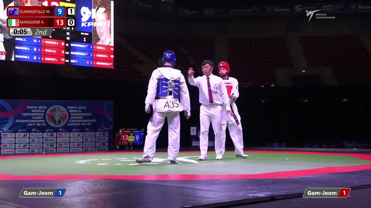 330 SF Men 68kg AUS SUMMERFIELD M ITA MANGIONE A background