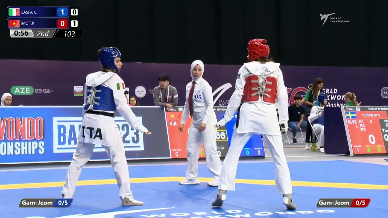 103 Round of 64 Women 62kg ITA GASPA Cristina VIE BAC Thi khiem