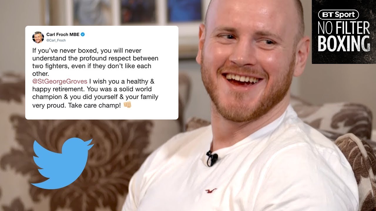 George Groves reacts to Carl Froch's Twitter argument with Andre Ward after his retirement background