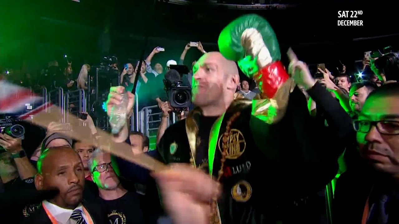 EPIC! Tyson Fury's incredible ring walk against Deontay Wilder in full background