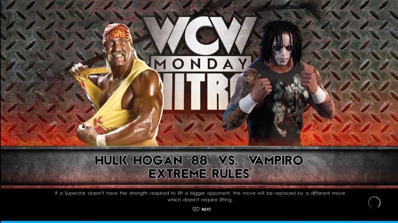 Hulk Hogan vs Vampiro Street Fight. WCW Nitro. WWE 2K22 background