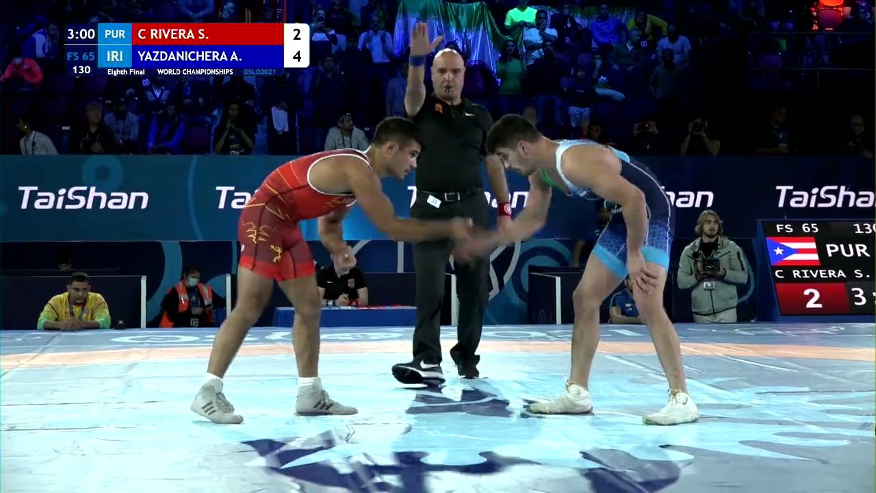 1/8 FS - 65 kg: S. C RIVERA (PUR) v. A. YAZDANICHERA (IRI)