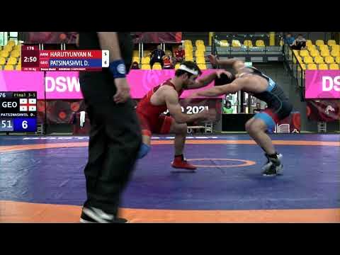BRONZE FS - 70 kg: N. HARUTYUNYAN (ARM) v. D. PATSINASHVIL (GEO) background