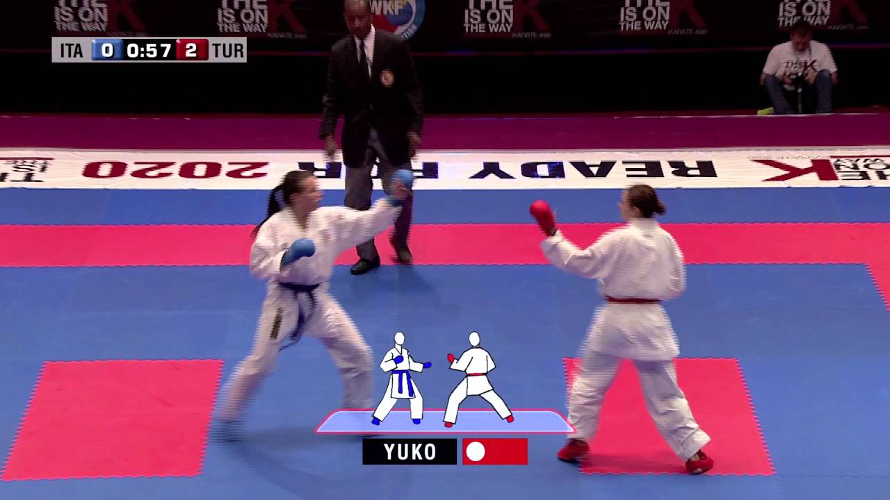 Sara Cardin vs Tuba Yenen. Final Kumite Female -55kg. 48th European Karate Championships