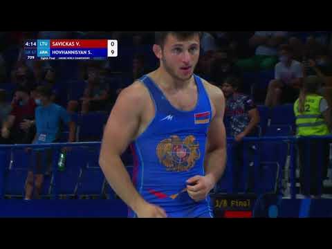1/8 GR - 67 kg: V. SAVICKAS (LTU) v. S. HOVHANNISYAN (ARM) background
