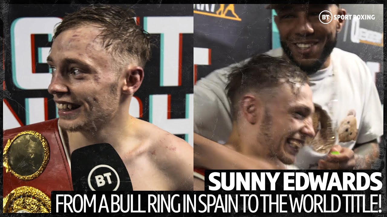 "Have you ever seen that!?" Sunny Edwards has his interview crashed by Lyndon Arthur! background