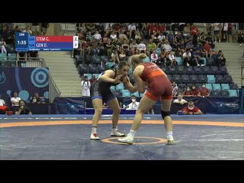 Qual. WW - 65 kg: G. STEM (USA) v. D. GEN (TUR) background