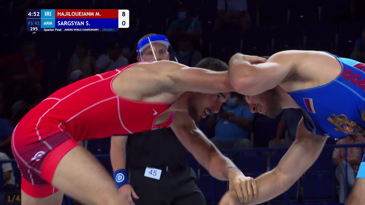 1/4 FS - 92 kg: M. HAJILOUEIANM (IRI) v. S. SARGSYAN (ARM)