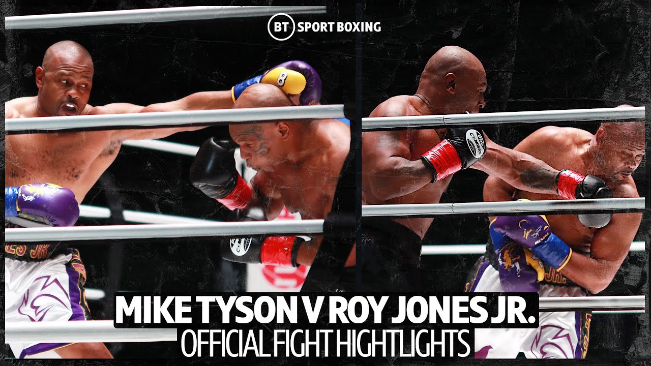 Mike Tyson v Roy Jones Jr official fight highlights