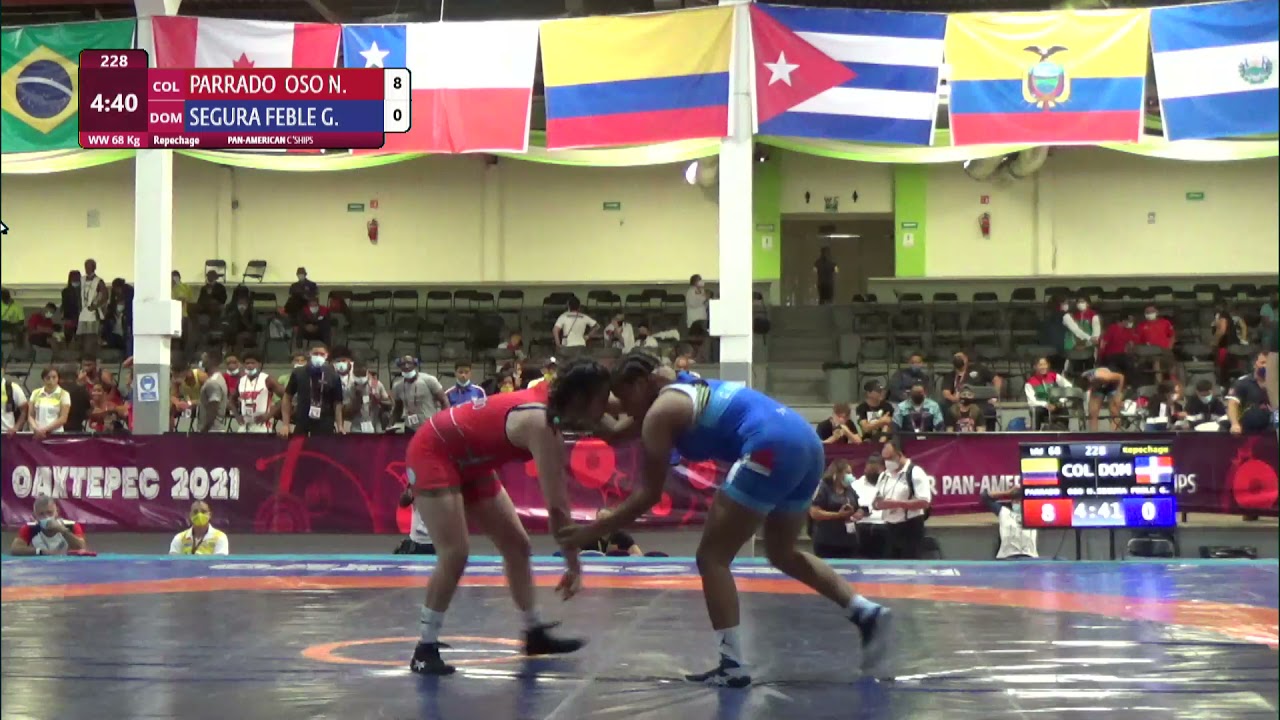 Repechage WW - 68 kg: N. PARRADO OSO (COL) v. G. SEGURA FEBLE (DOM) background