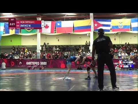 Round 3 WW - 61 kg: C. ROA ORTEGA (PER) v. M. JIMENEZ (USA) background
