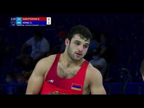 1/4 FS - 70 kg: N. HARUTYUNYAN (ARM) v. S. NOVAC (MDA) background