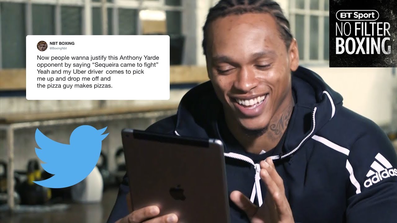 Anthony Yarde reads your tweets | "My Uber driver picks me up too!" background