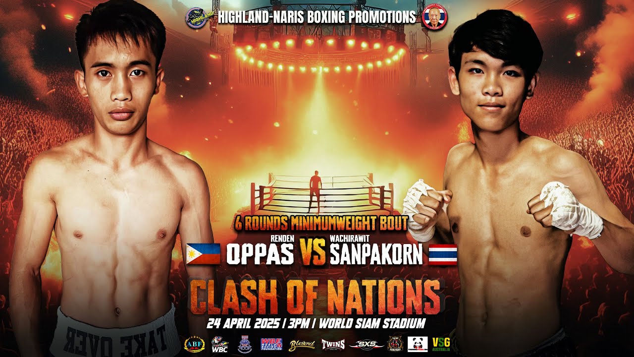 Renden Oppas π΅π VS Wachirawit Sanpakorn πΉπ | April 24, 2025 backdrop