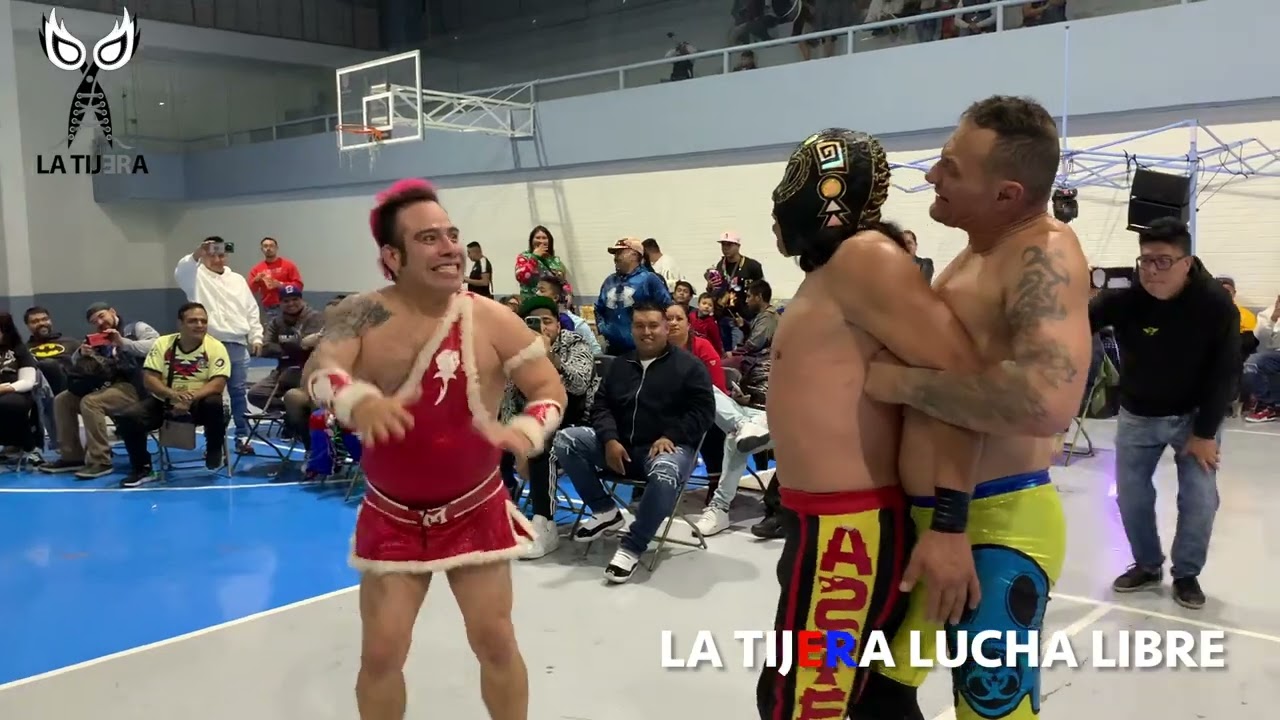 Maximo, Veneno y Charly Madrid Vs Sangre Azteca Capo Mayor y Tackle con Promociones Tragedias background