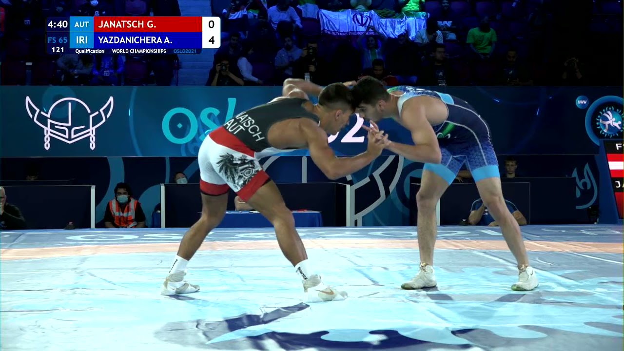 Qual. FS - 65 kg: G. JANATSCH (AUT) v. A. YAZDANICHERA (IRI)