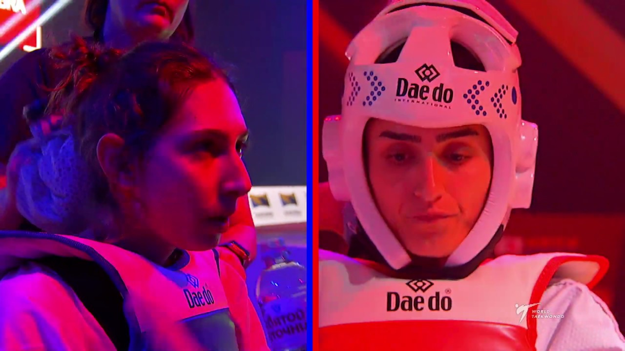 2019 Moscow WT GP Final SF W 57kg ZOLOTIC Anastasija USA ILGUN Hatice kubra TUR background