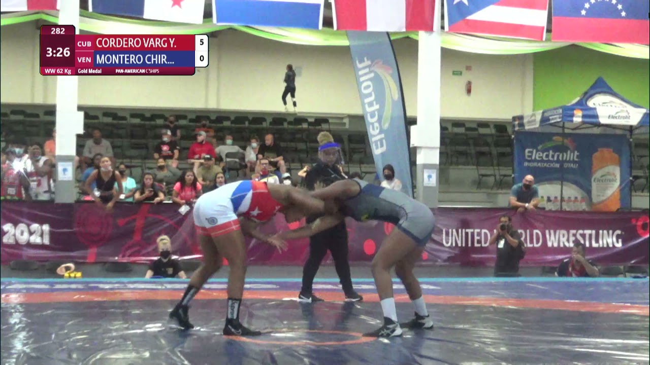 GOLD WW - 62 kg: Y. CORDERO VARG (CUB) v. A. MONTERO CHIR (VEN) background