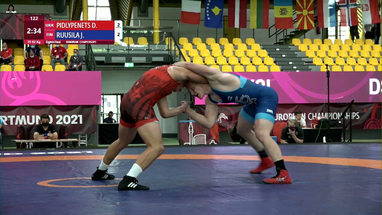 1/8 FS - 92 kg: D. PIDLYPENETS (UKR) v. J. RUUSILA (FIN)