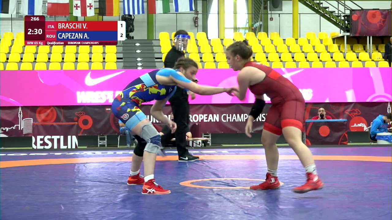 Qual. WW - 65 kg: V. BRASCHI (ITA) v. A. CAPEZAN (ROU) background