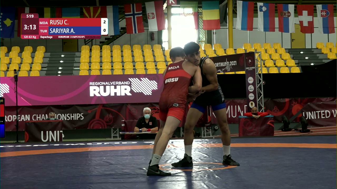 Repechage GR - 63 kg: C. RUSU (MDA) v. A. SARIYAR (TUR)