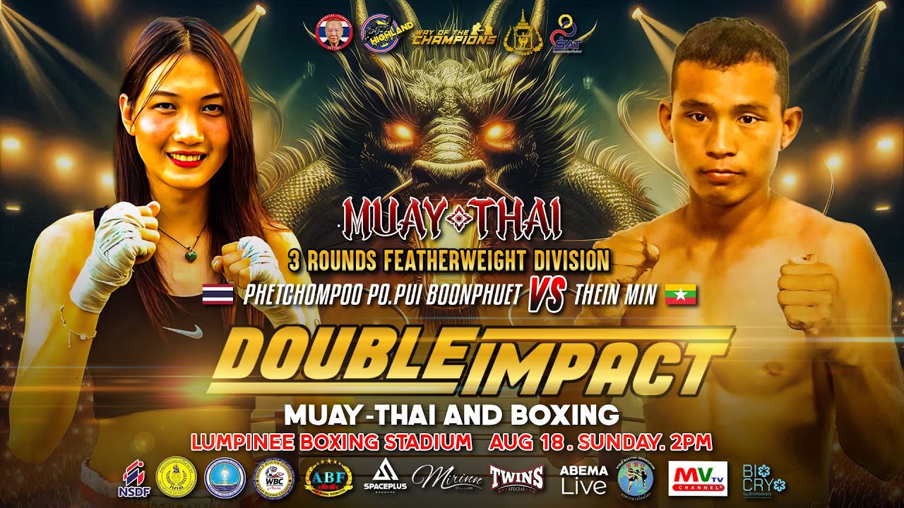 Petchompoo Po Pui Boonphuet ๐น๐ญ Saw Tha Gang ๐น๐ญ | August 18, 2024 | LUMPINEE BOXING STADIUM background