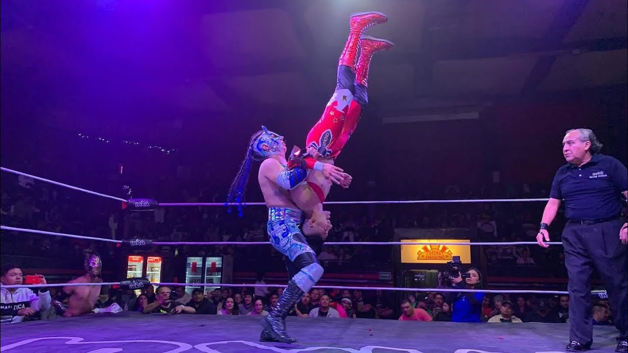 Revolución 62: Águila Roja Vs Iron Kid campeonato de peso ligero IWRG