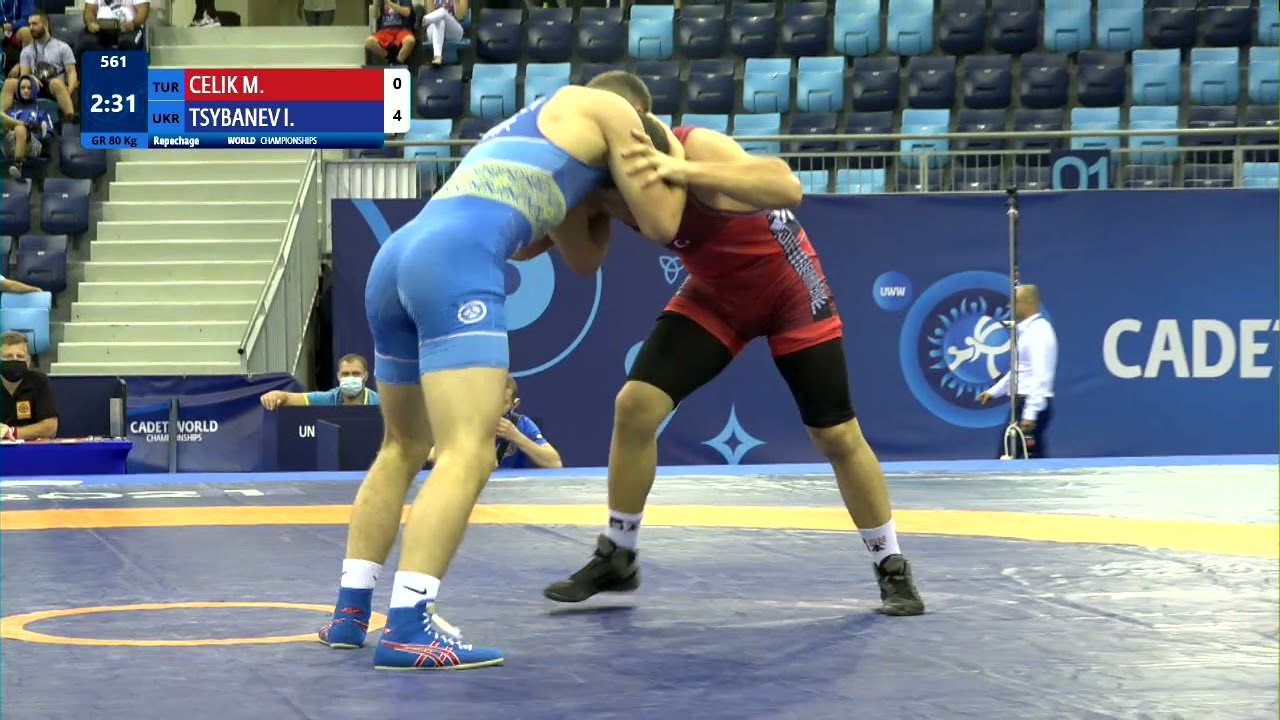 Repechage GR - 80 kg: M. CELIK (TUR) v. I. TSYBANEV (UKR)