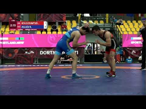 GOLD FS - 79 kg: G. KOUGIOUMTSID (GRE) v. R. ASLUEV (RUS)