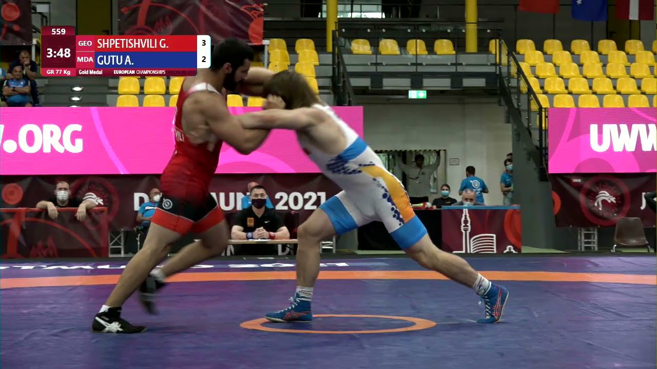 GOLD GR - 77 kg: G. SHPETISHVILI (GEO) v. A. GUTU (MDA)